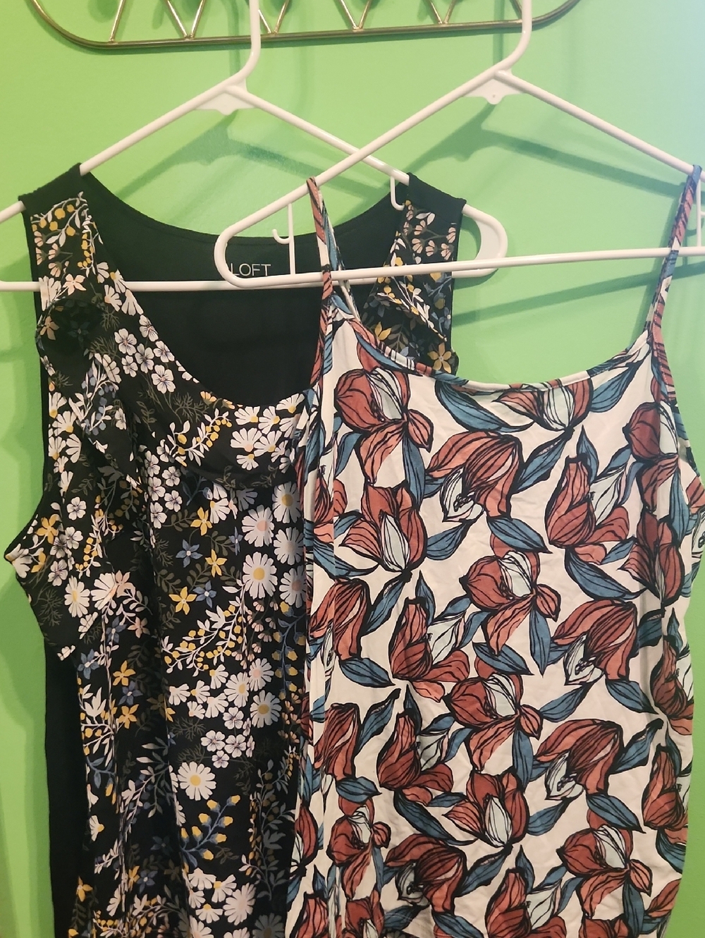 2 Floral Tank Tops